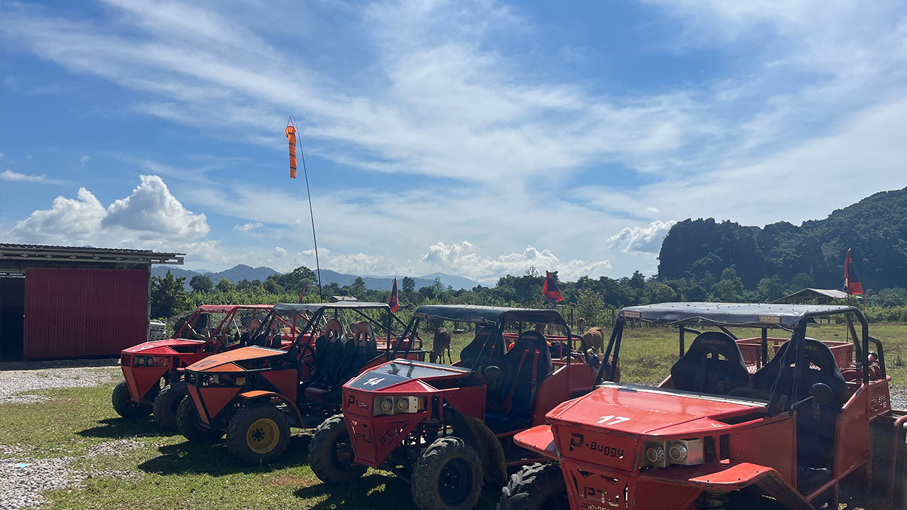 Vang Vieng: Hot Air Balloon and Go Kart Ride