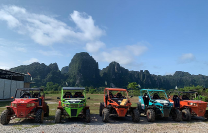 Vang Vieng: Hot Air Balloon and Go Kart Ride