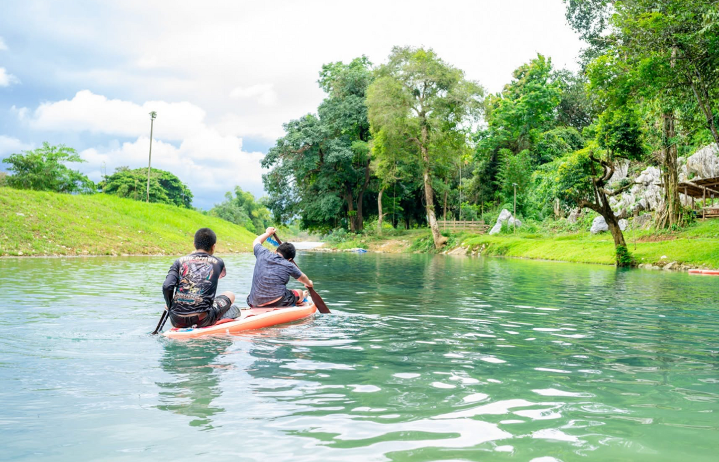 Vang Vieng: Hot Air Balloon,Kayak,Zipline,Blue lagoon1 Tour